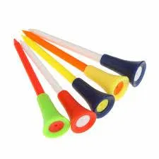 100 Plastic & Rubber Cushion Top Golf Tees 83mm