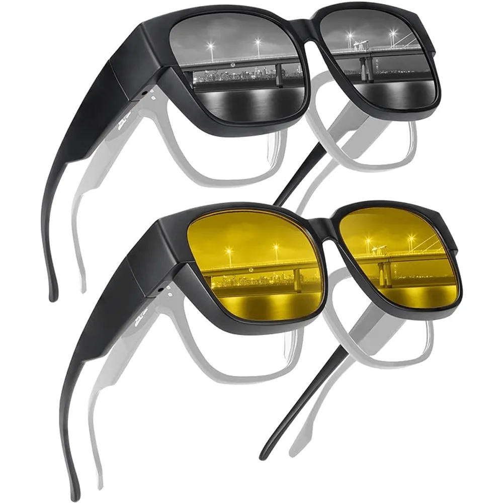 100% POLARIZED UV 400 FITOVERS ANTI-GLARE GLASSES