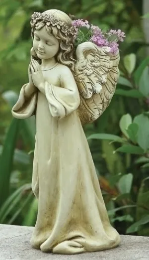 16"H Praying Angel Planter Garden