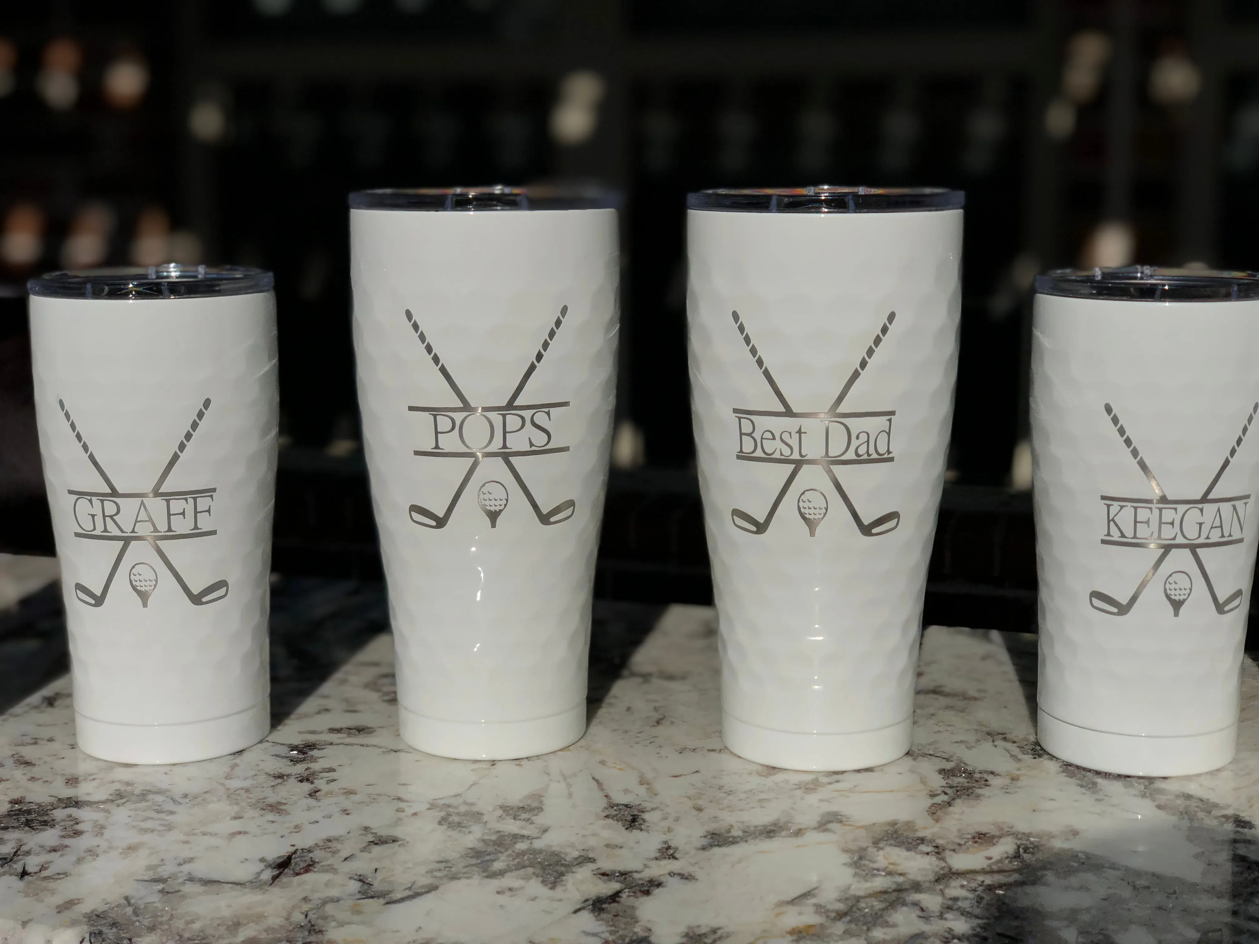 20 oz. and 30 oz. Dimpled Golf Tumbler