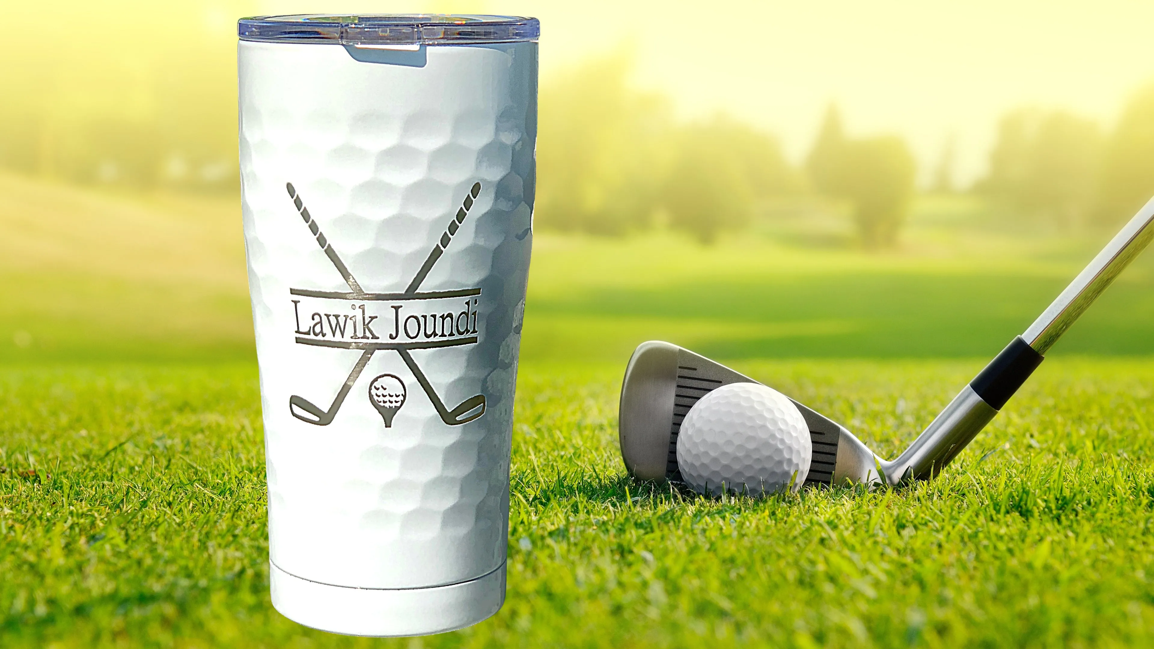20 oz. and 30 oz. Dimpled Golf Tumbler