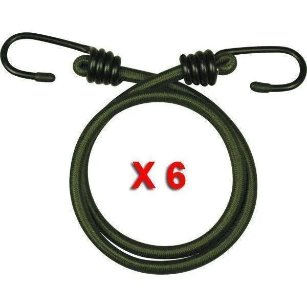 30" Olive Elastic Bungees