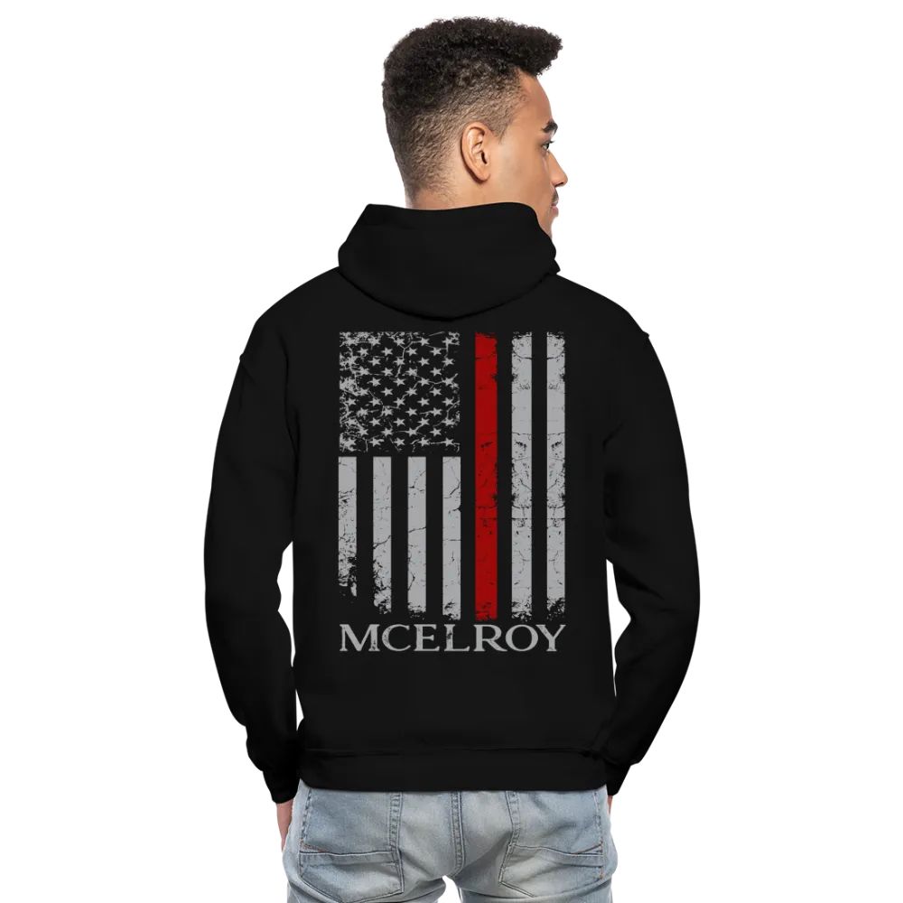 3496980401 Firefighter Flag Gildan Heavy Blend Adult Hoodie