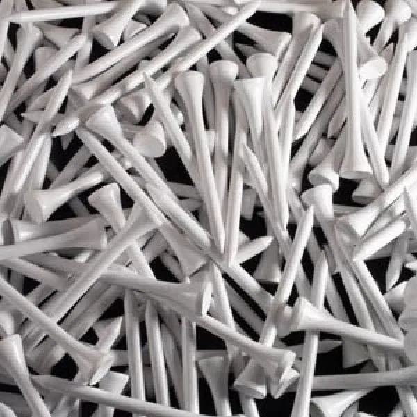 500 - White Wood / WOODEN GOLF TEES 83 mm