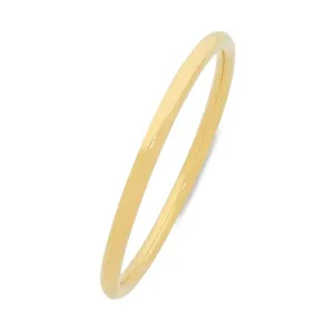 9ct Yellow Gold Golf Bangle 5mm x 65mm
