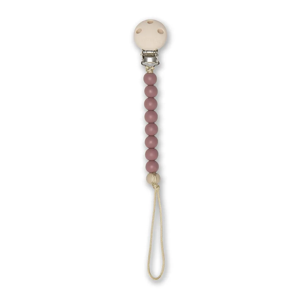 Abel pacifier strap - Plum