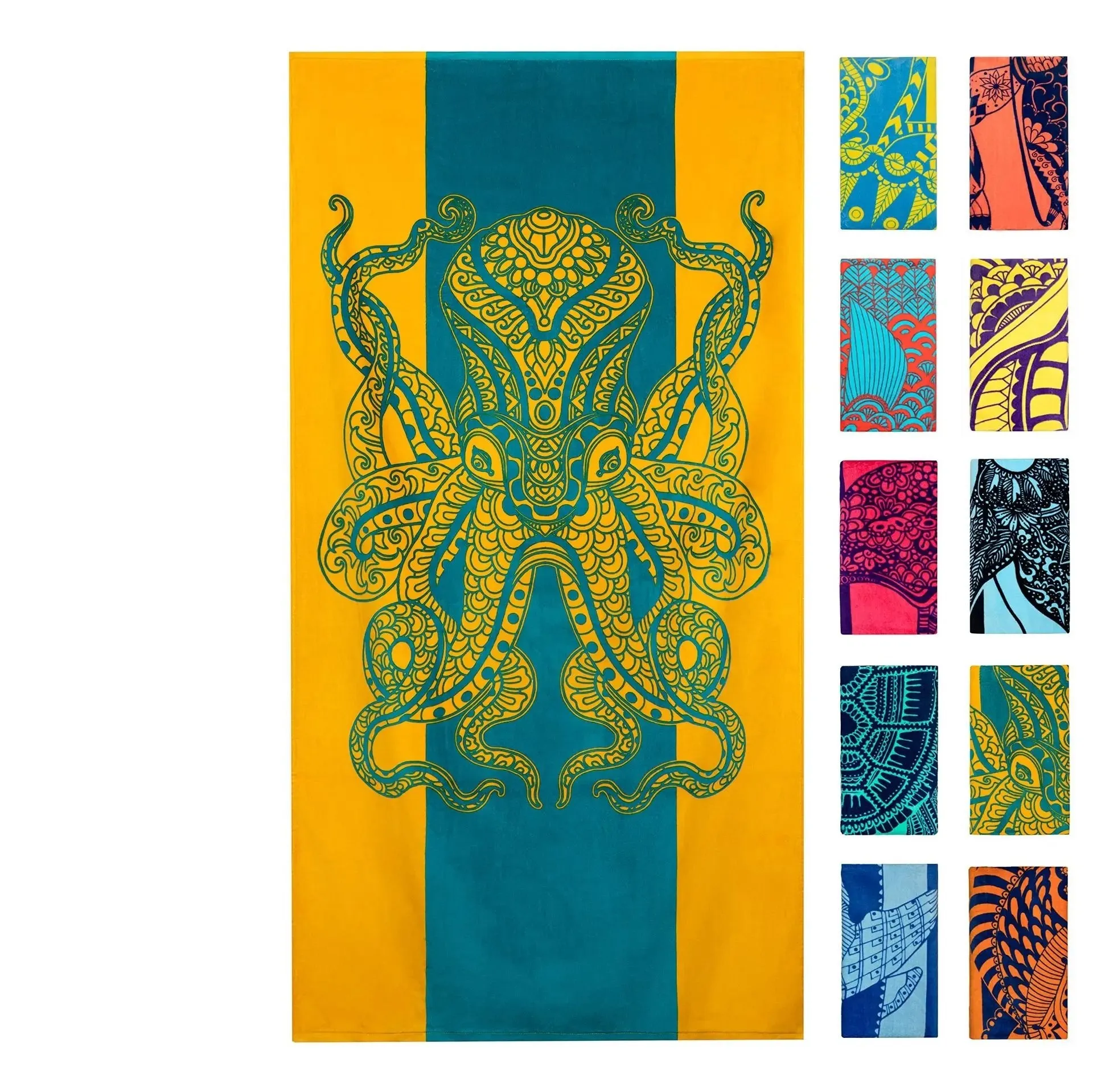 Adorable Turtle Beach Towel: Quick-Drying, Sand-Free, Super Absorbent