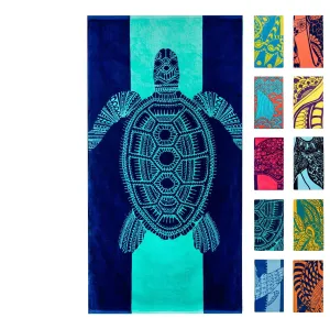 Adorable Turtle Beach Towel: Quick-Drying, Sand-Free, Super Absorbent