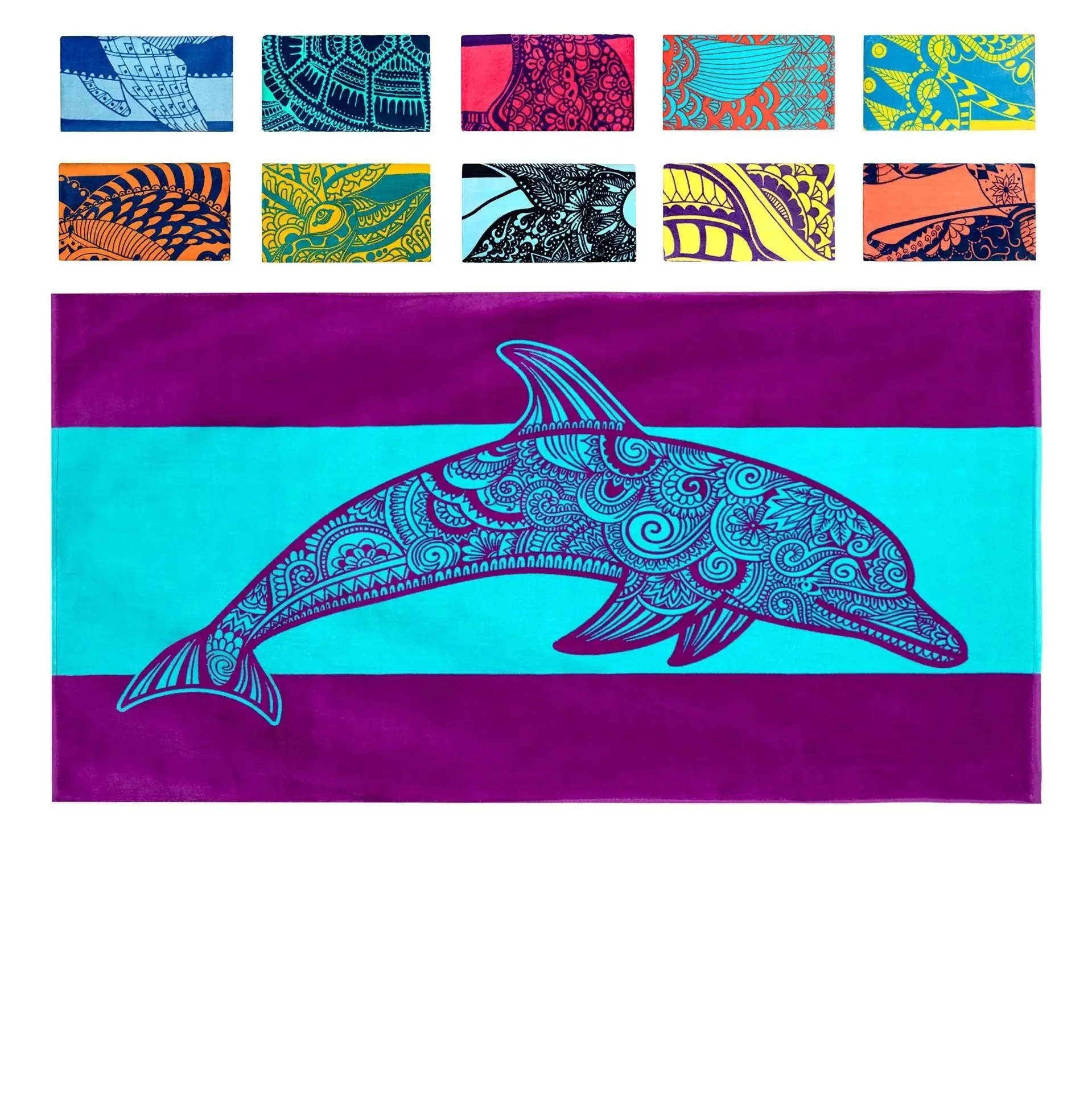 Adorable Turtle Beach Towel: Quick-Drying, Sand-Free, Super Absorbent