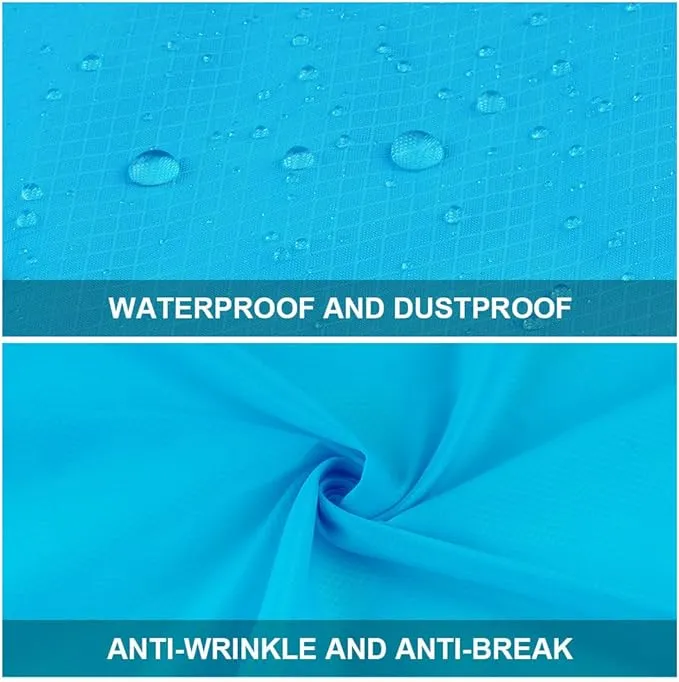 Ainiv Picnic Blanket, Mini Pocket Beach Mat 27.5 x 43.3IN (1-2 People) Foldable, Lightweight Waterproof Sand Free, Foldable Thin Ground Sheet for Outdoor Camping Hiking Travel - with Hand Strap