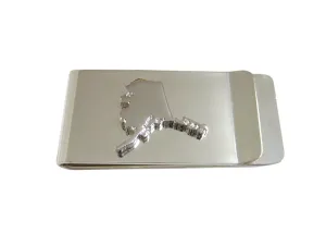 Alaska State Map Shape Money Clip