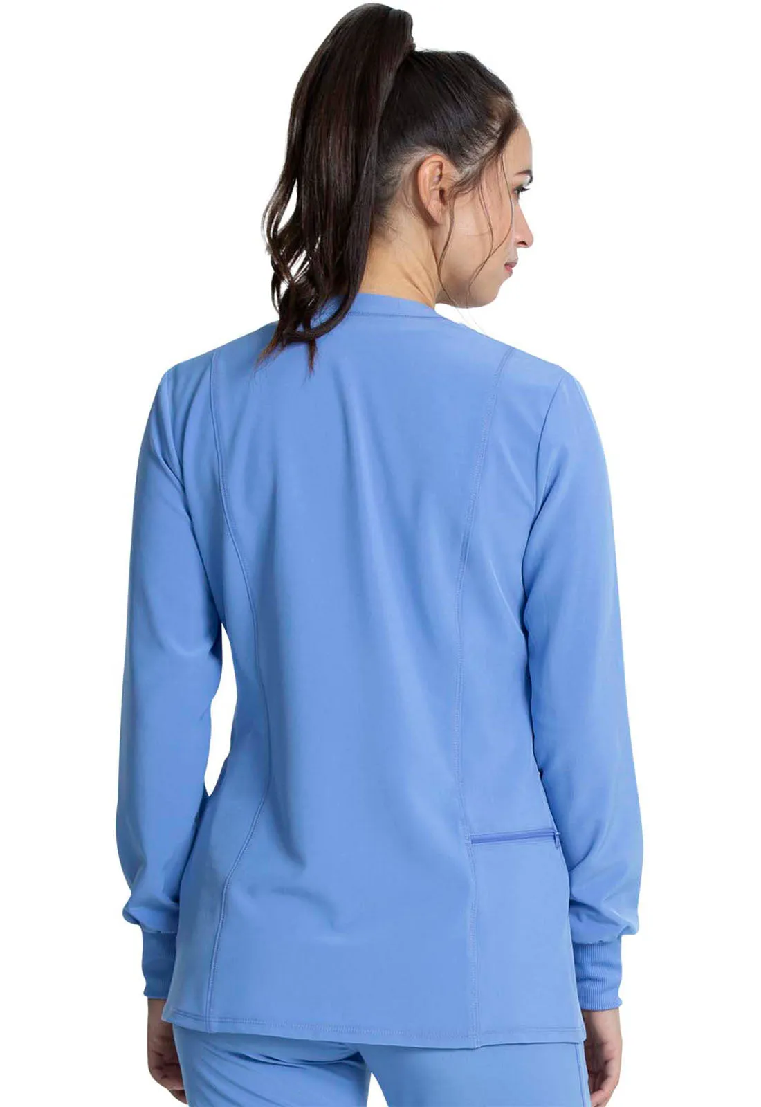 Allura CKA384 Zip Front Jacket Ciel