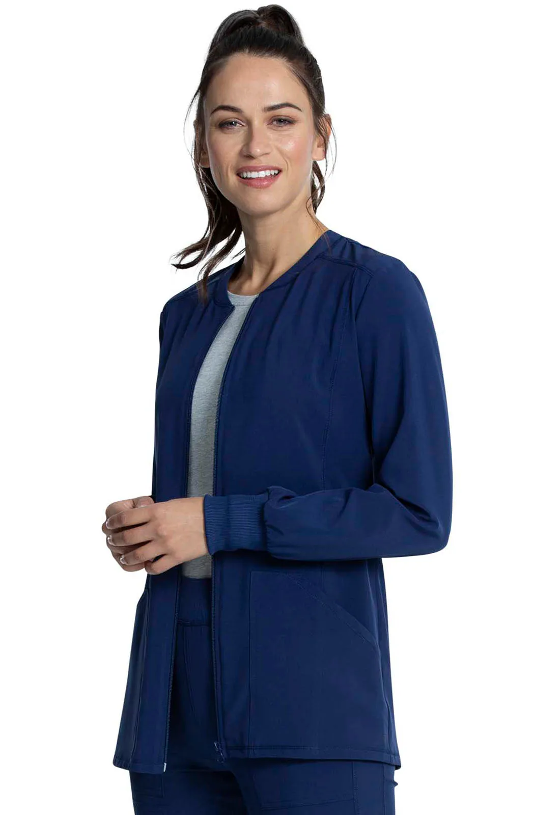 Allura CKA384 Zip Front Jacket Navy