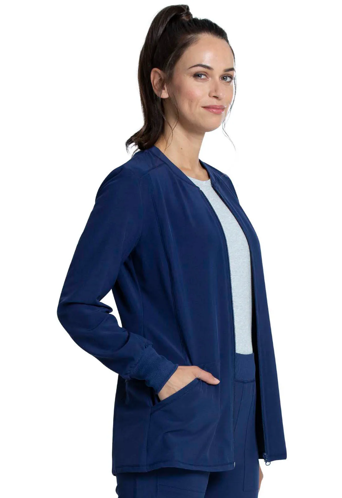 Allura CKA384 Zip Front Jacket Navy