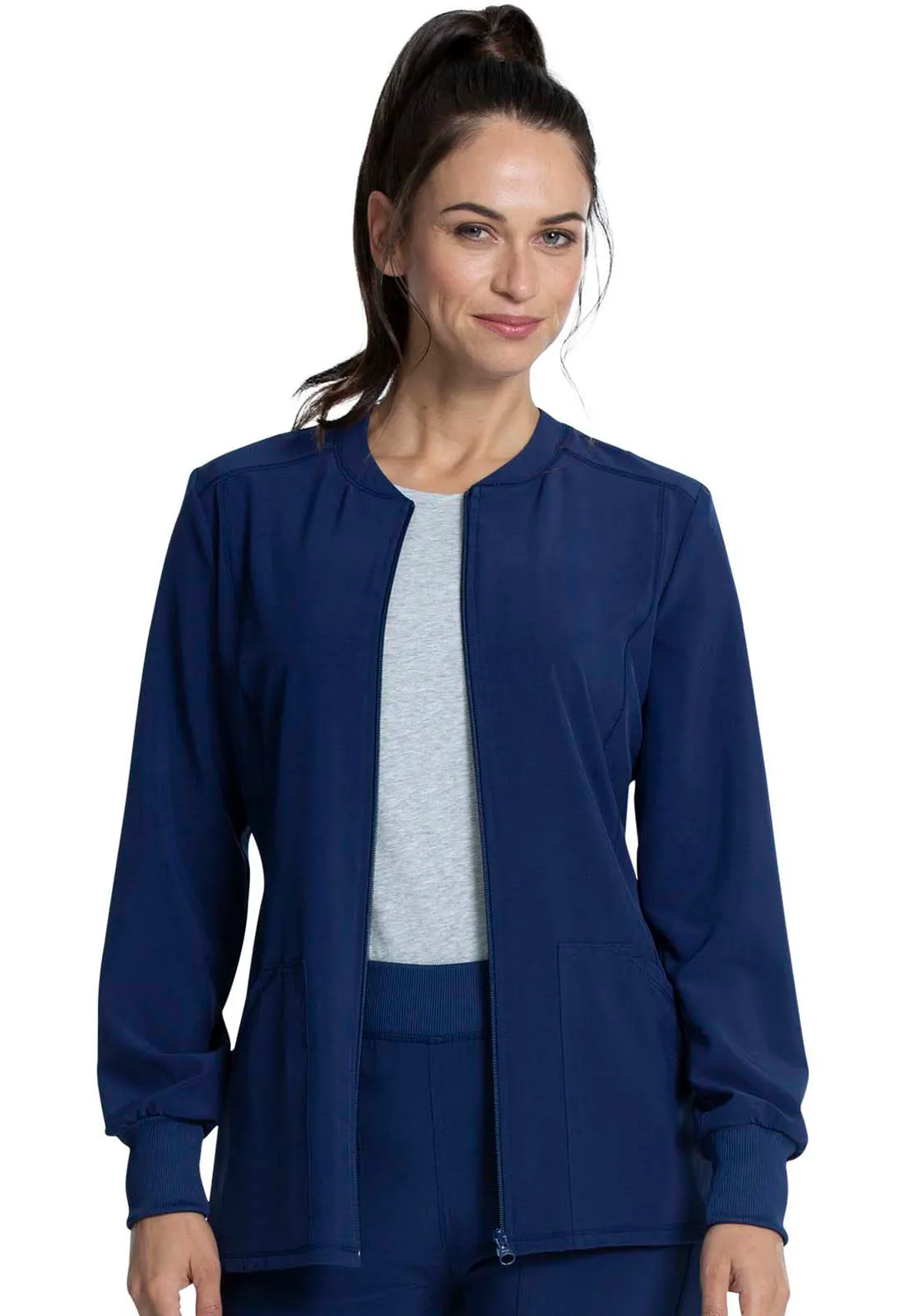 Allura CKA384 Zip Front Jacket Navy