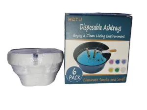 AMDROZ Ashtrays with Ash Absorbing Balm, Disposable Ashtray with Sand, Small Portative Ash holder for Quickly Extinguish Cigarette, Reduce Ash Raising, Ashtray Outdoor