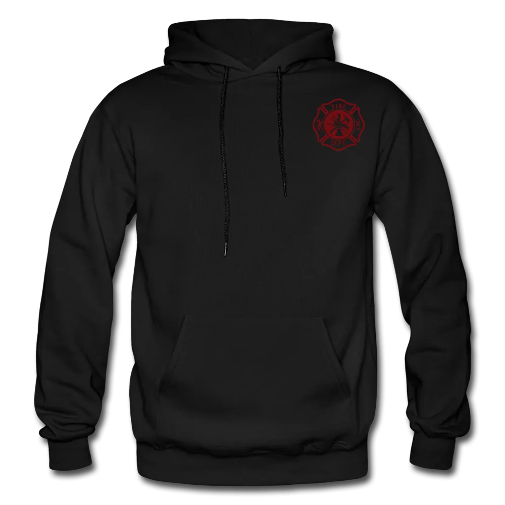 Anglen Firefighter Flag Gildan Heavy Blend Adult Hoodie