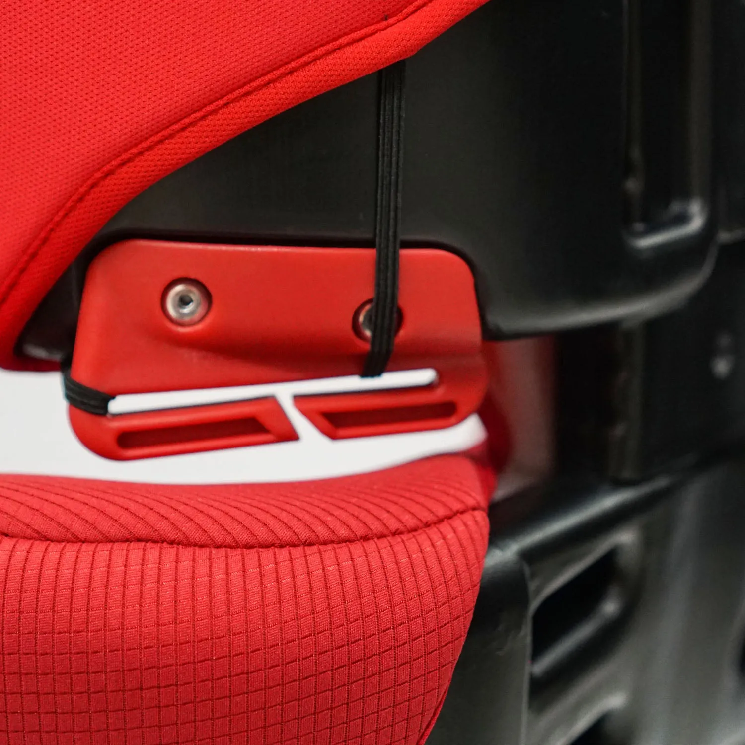 Anzen Portable Child Safety Booster Car Seat 2 Layer Impact Protection 4-12yrs(Black/Red)- Highback and Backless 15kg to 36kg