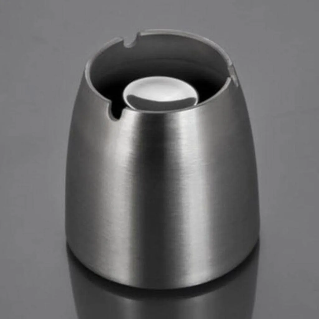 arythe Stainless Steel Ashtray Tabletop Smoker Cigar Ash Tray Holder Bar Supplies S