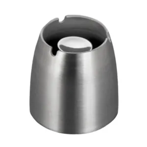 arythe Stainless Steel Ashtray Tabletop Smoker Cigar Ash Tray Holder Bar Supplies S