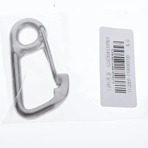 ATORSE Stainless Steel Snap Spring Buckle Hook BCD Finger Spool Dive Safety Clip