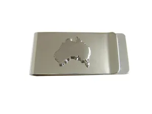 Australia Map Shape Money Clip