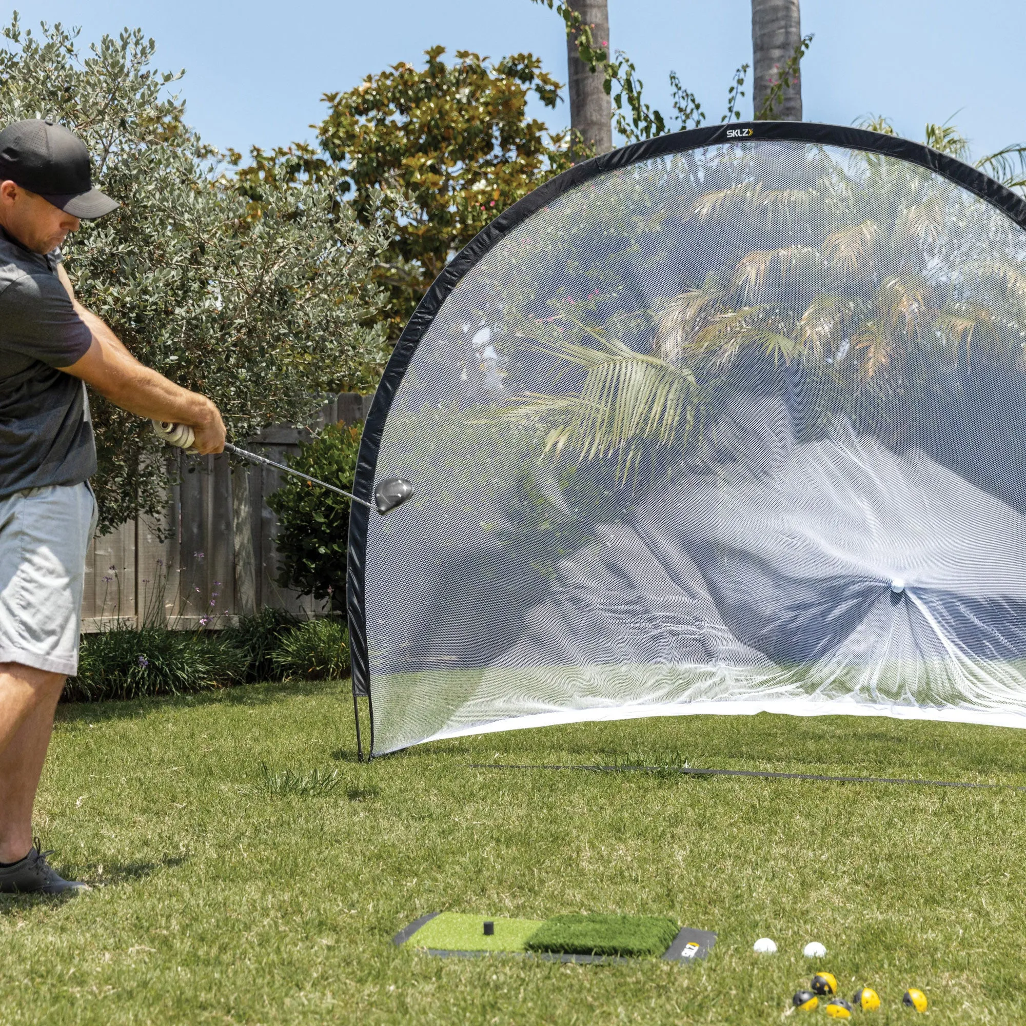 Bộ Dụng Cụ Tập Gôn Sklz Home Driving Range Kit - Xám