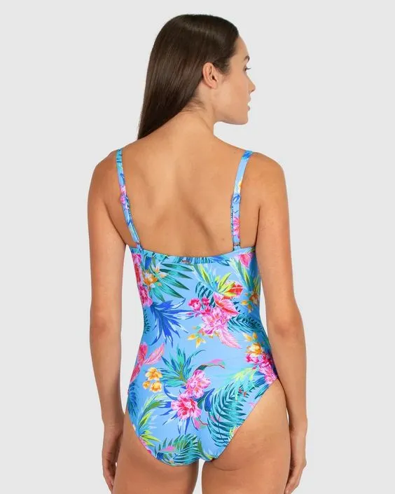 BAKU- WOMEN'S 1PC BERMUDA FLORAL SWIMSUIT