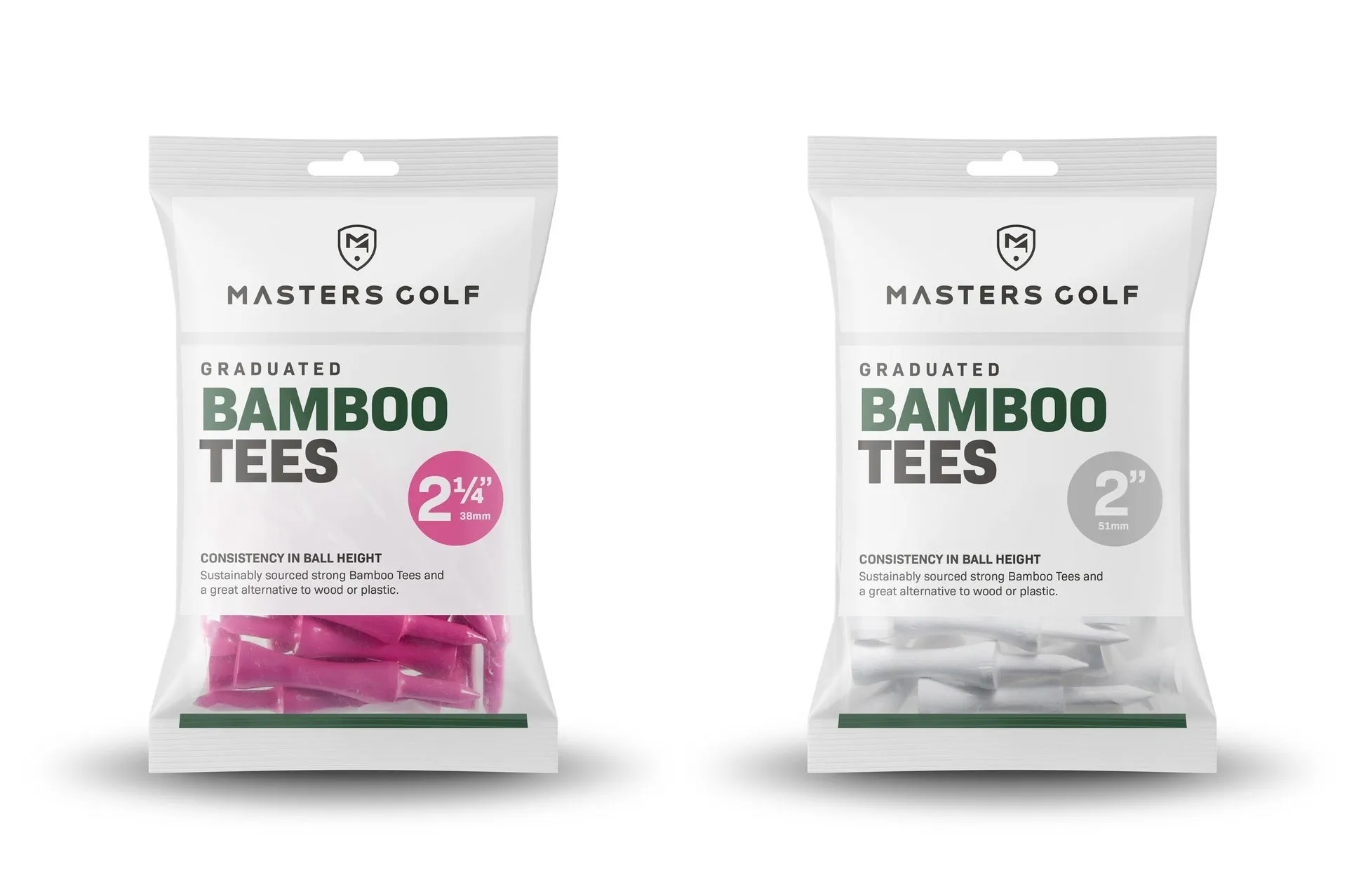 Bamboo Graduated Tees (Bag of 20)-DS