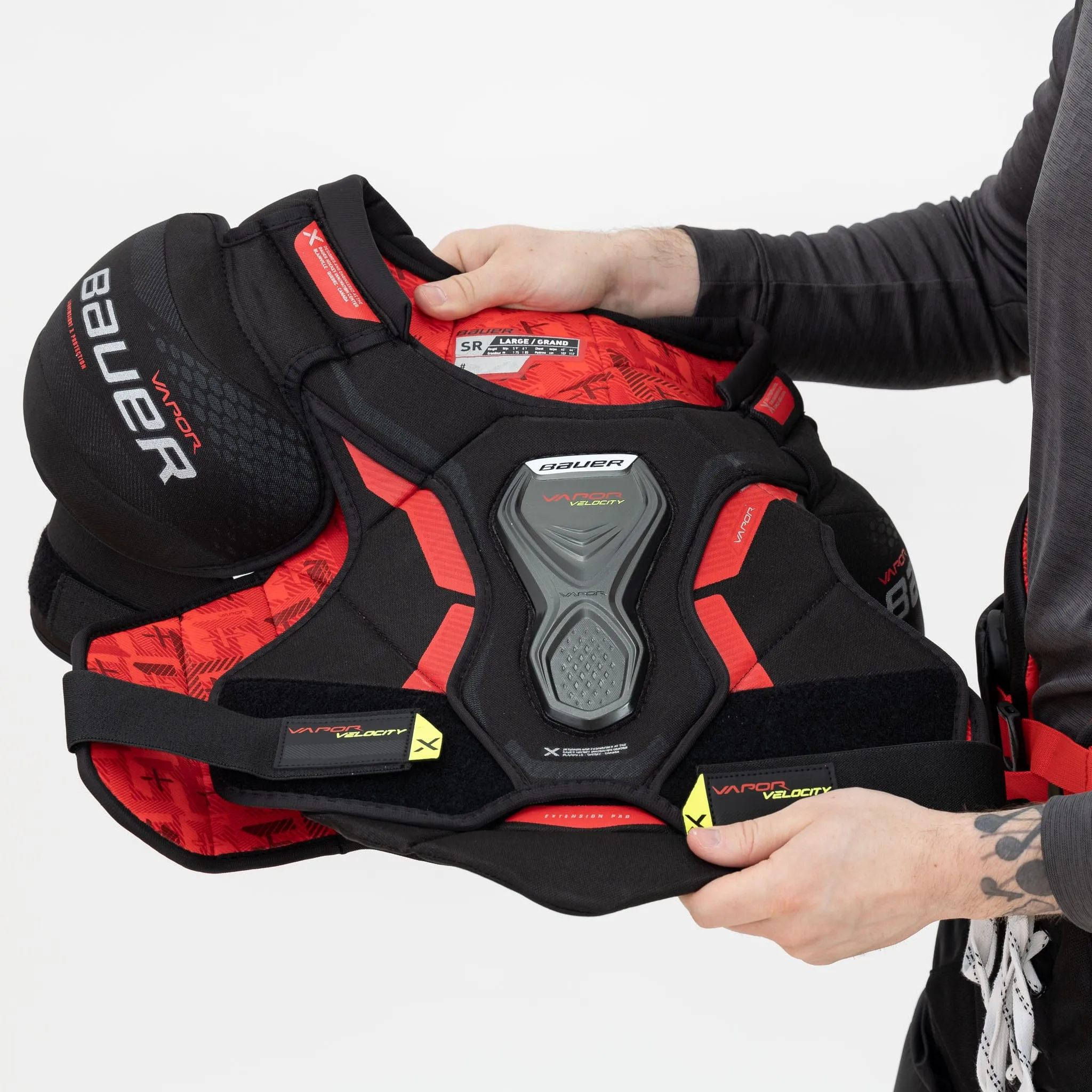 Bauer Vapor Velocity Intermediate Hockey Shoulder Pads - 2022