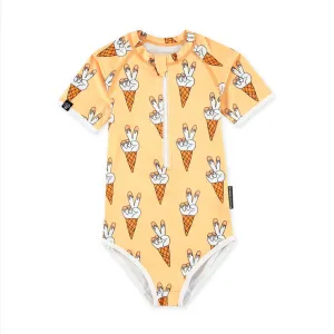 beach & bandits Peace Cream upf50  swimsuit