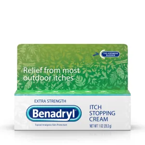 Benadryl Itch Stopping Cream, Extra Strength