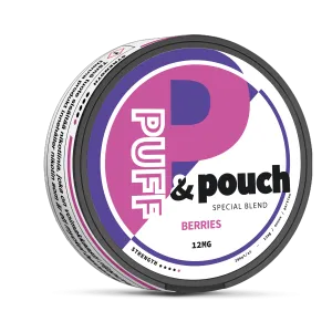 BERRIES 12MG - PUFF&POUCH NICOTINE POUCHES