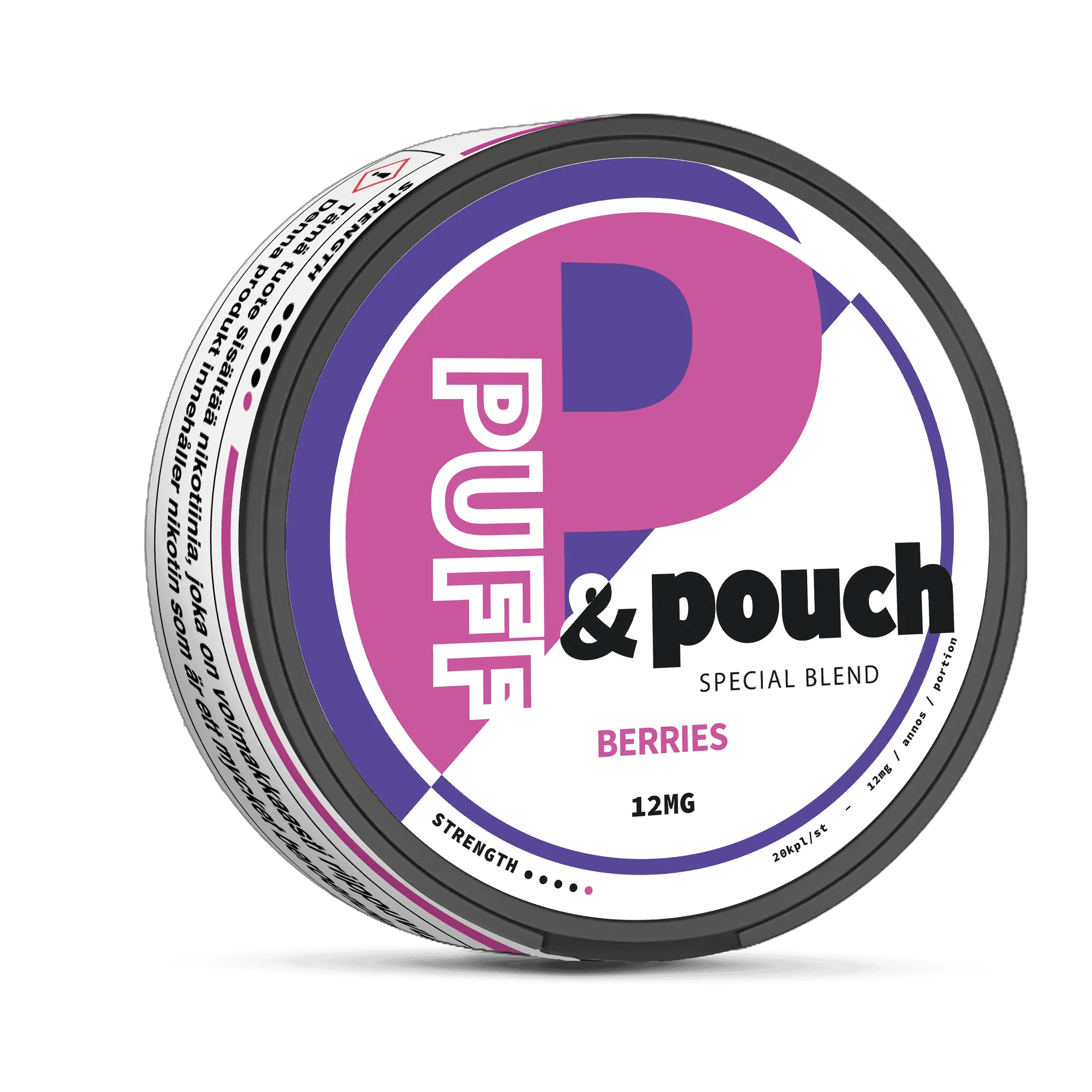 BERRIES 12MG - PUFF&POUCH NICOTINE POUCHES