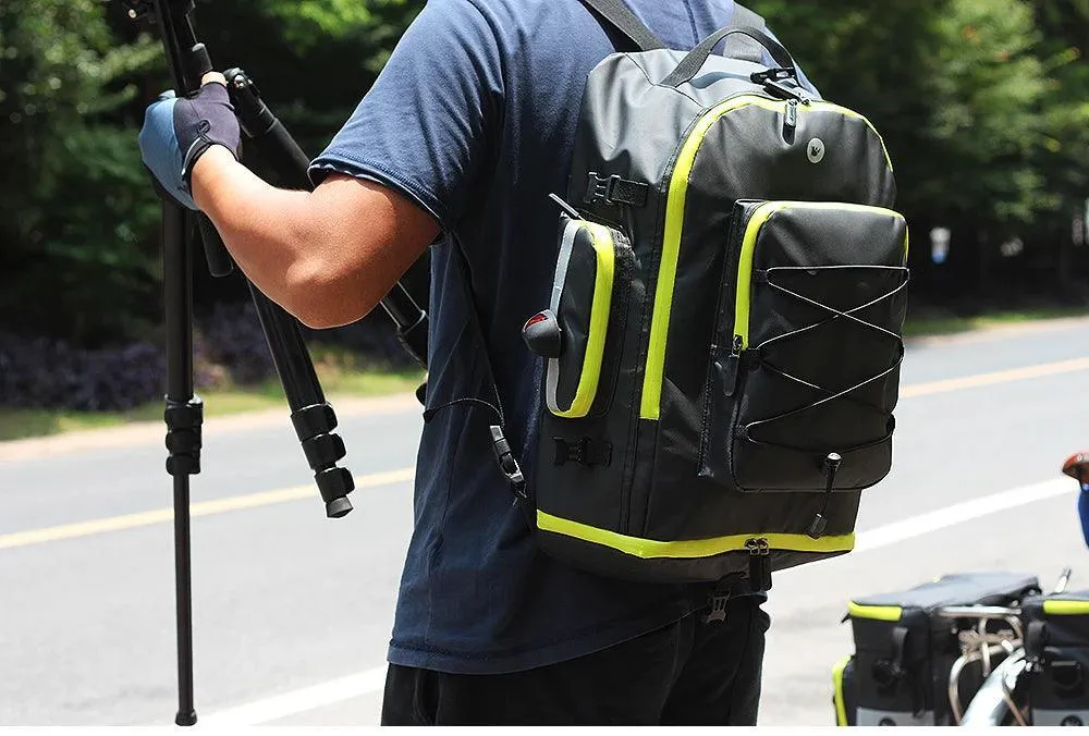 Bike Pannier Bag 3 In 1 Big Capacity With Rain Cover Rear Rack Seat Trunk Bags For Mtb Road Folding Bicycles E-Bike