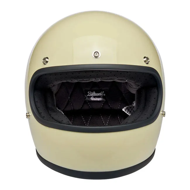BILTWELL GRINGO HELMET GLOSS VINTAGE WHITE