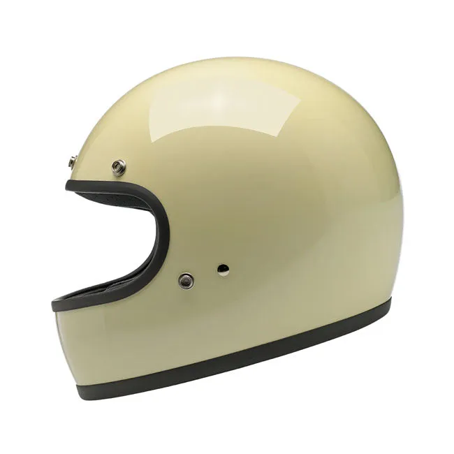 BILTWELL GRINGO HELMET GLOSS VINTAGE WHITE