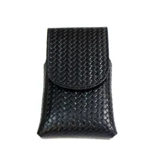 BK520  Cell Phone Case Basket Weave- Black