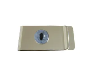 Blue Cat Eye Design Money Clip