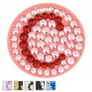 Bonjoc Ladies Monogram Collection Ball Marker E Pink/Red Letter