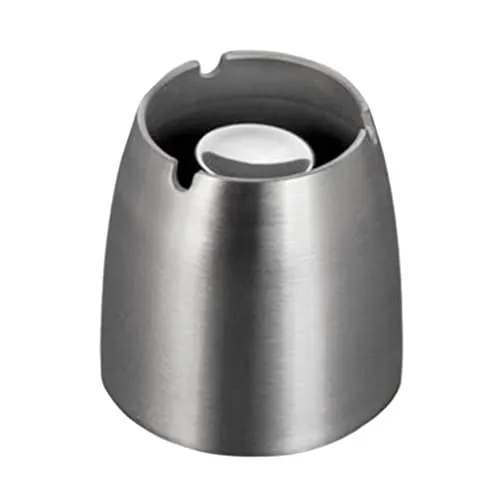 CALANDIS® Stainless Steel Ashtray Tabletop Smoker Cigar Ash Tray Holder Bar Supplies L | 1 Piece Stainless Steel Ashtray