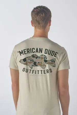 Camo Fish 'Merican Dude Short Sleeve Men's Tee by Simply Southern