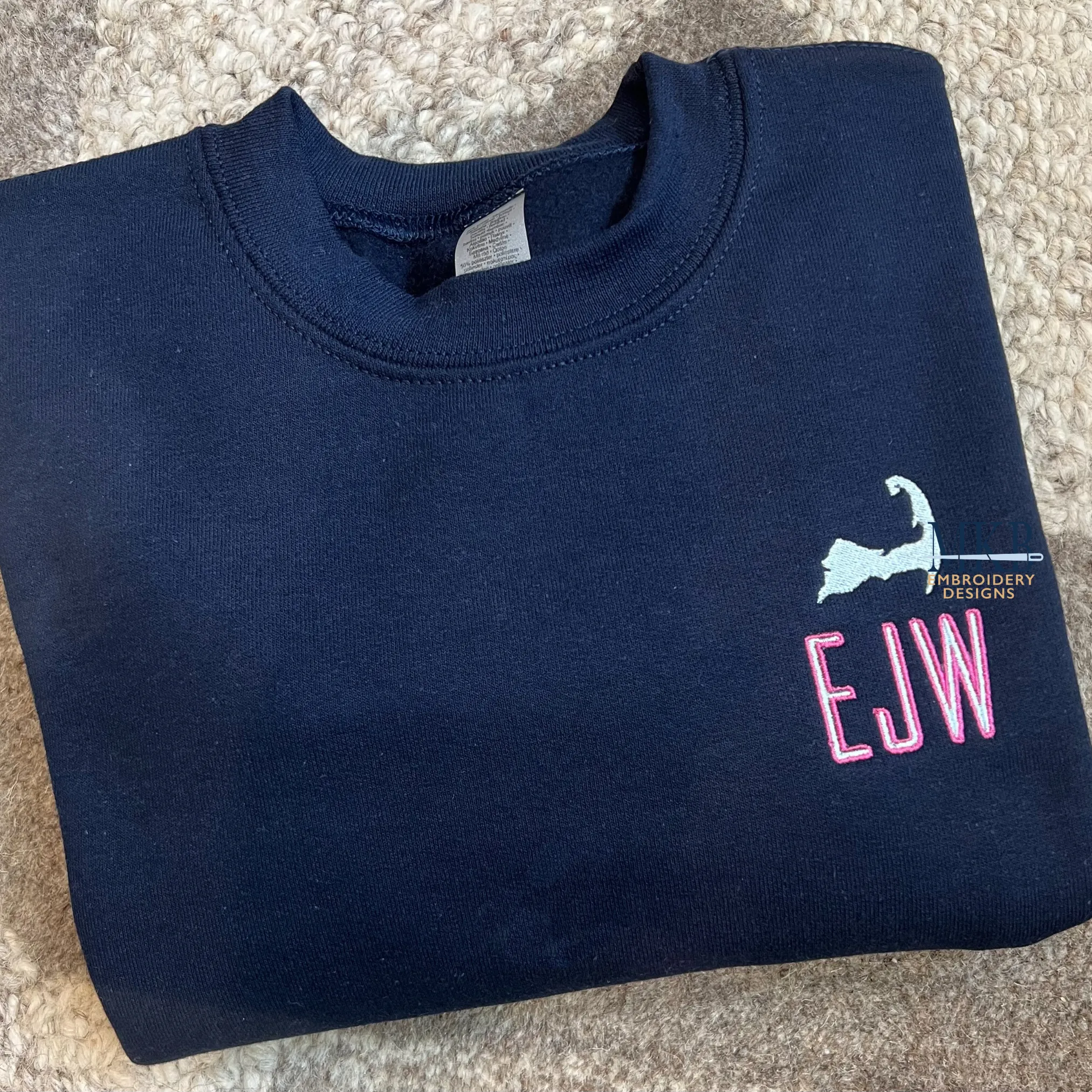 Cape Cod Embroidery Design, Mini Fill Stitch