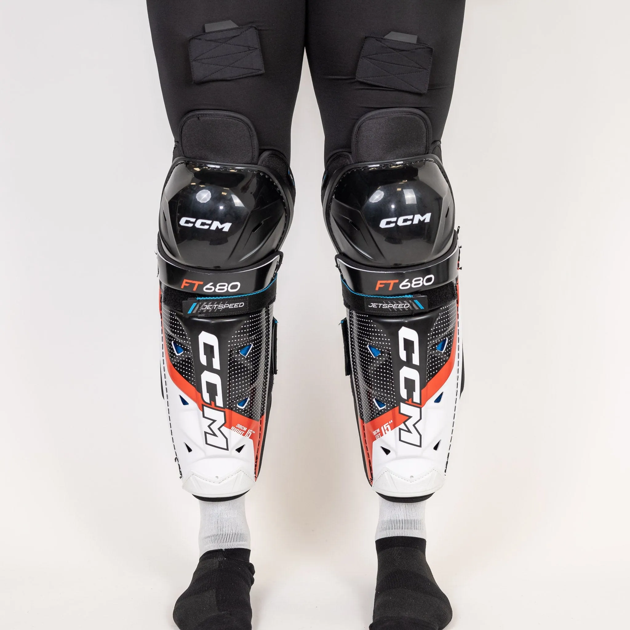 CCM Jetspeed FT680 Junior Hockey Shin Guards