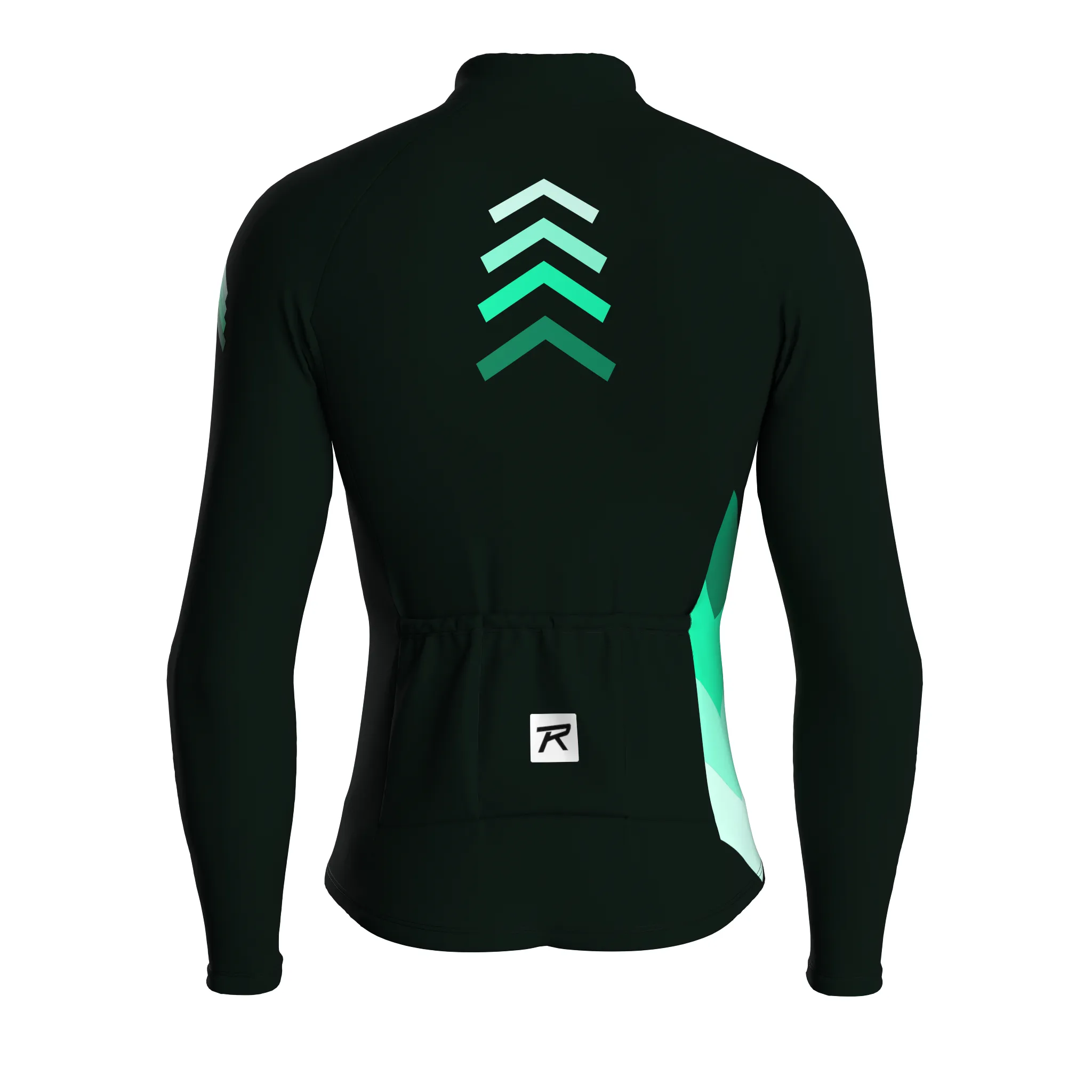 Celestial Grid | Dark Green Male Long Sleeves Jersey