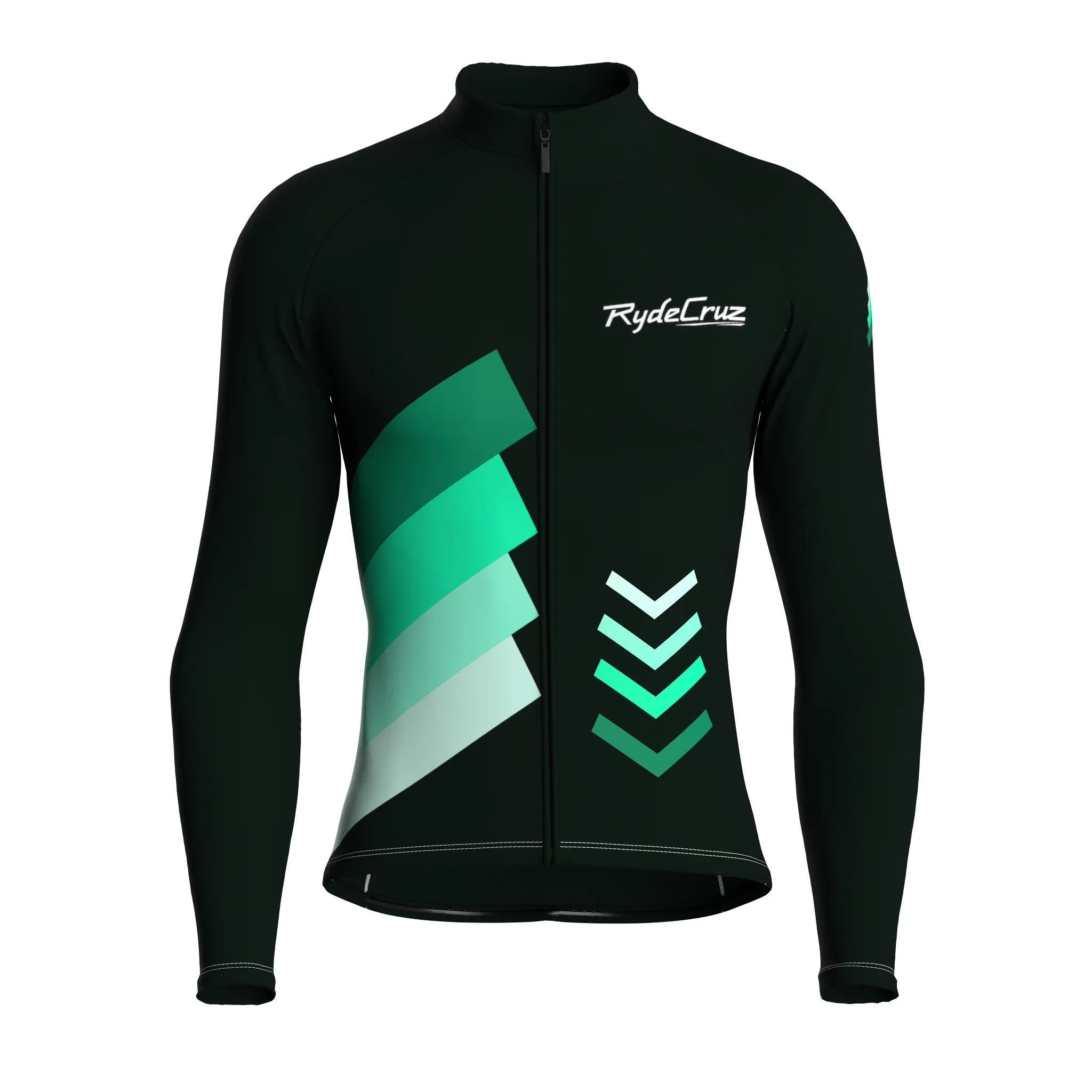 Celestial Grid | Dark Green Male Long Sleeves Jersey