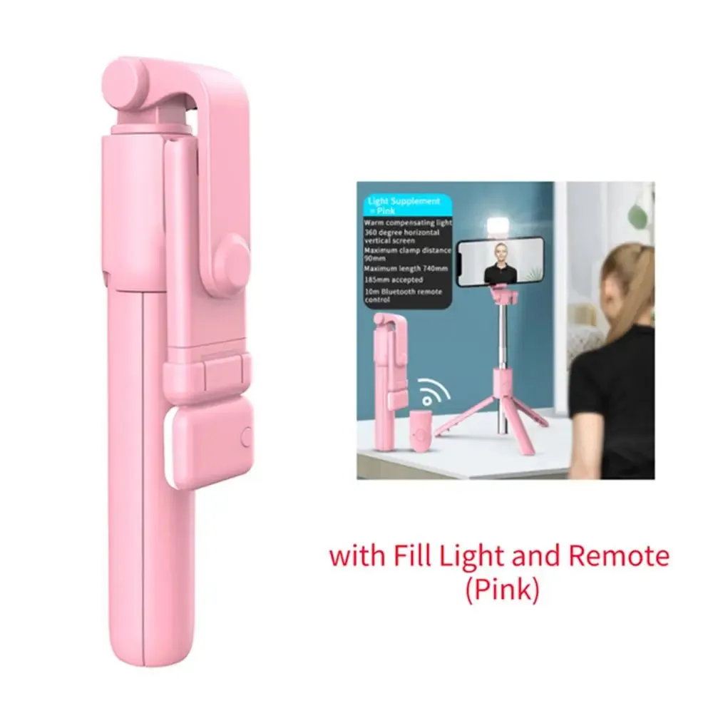 Cell Phone Selfie Stick Tripod with Bluetooth Remote and Wireless Phone Holder Stand