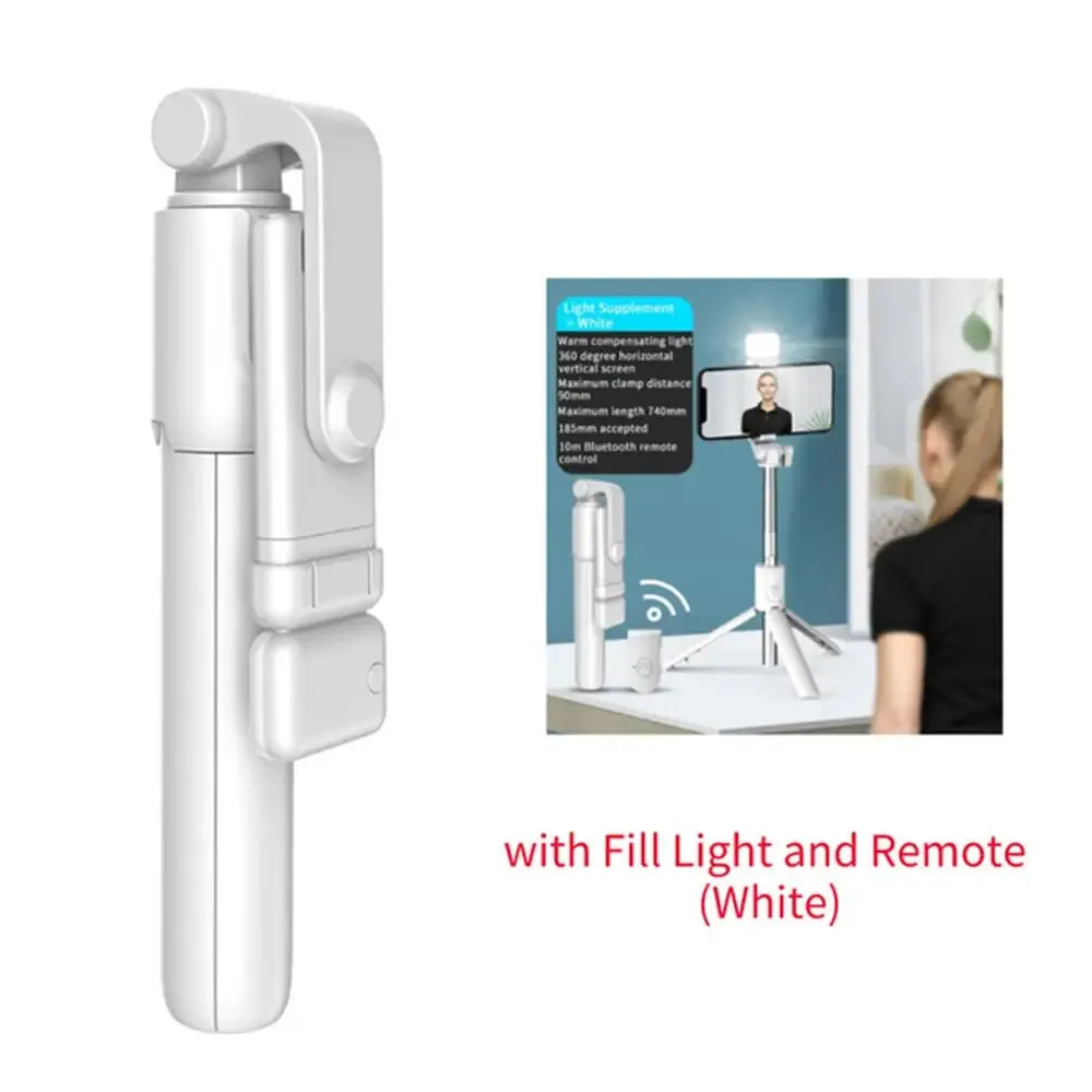 Cell Phone Selfie Stick Tripod with Bluetooth Remote and Wireless Phone Holder Stand