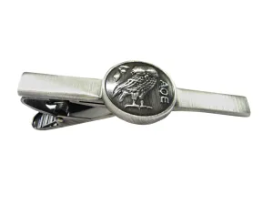 Centered Owl of Athena Tie Clip