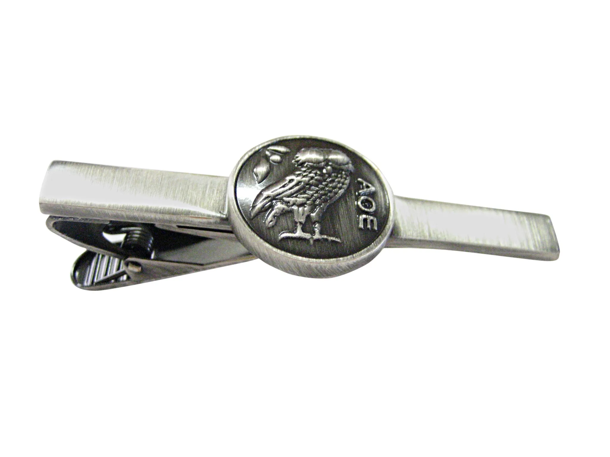 Centered Owl of Athena Tie Clip